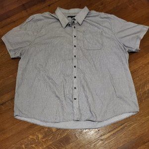 SYNRGY Short Sleeve Shirt 5XL White w/ Black Lines